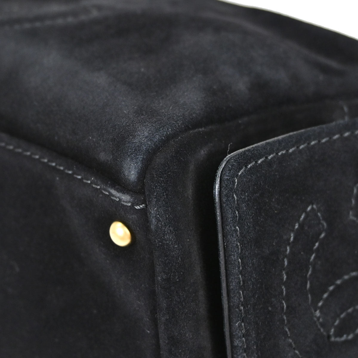 Chanel Black Suede Handbag