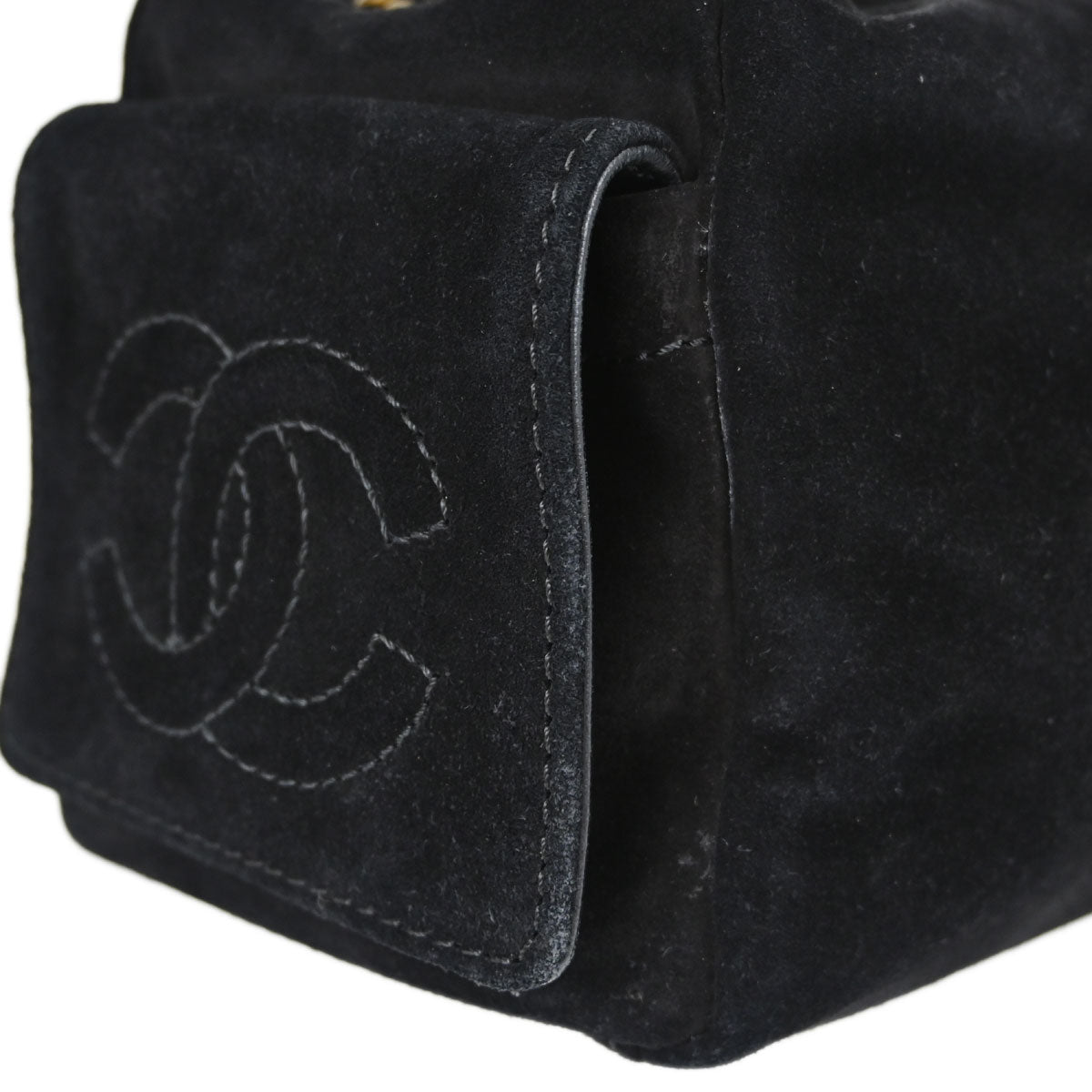 Chanel Black Suede Handbag