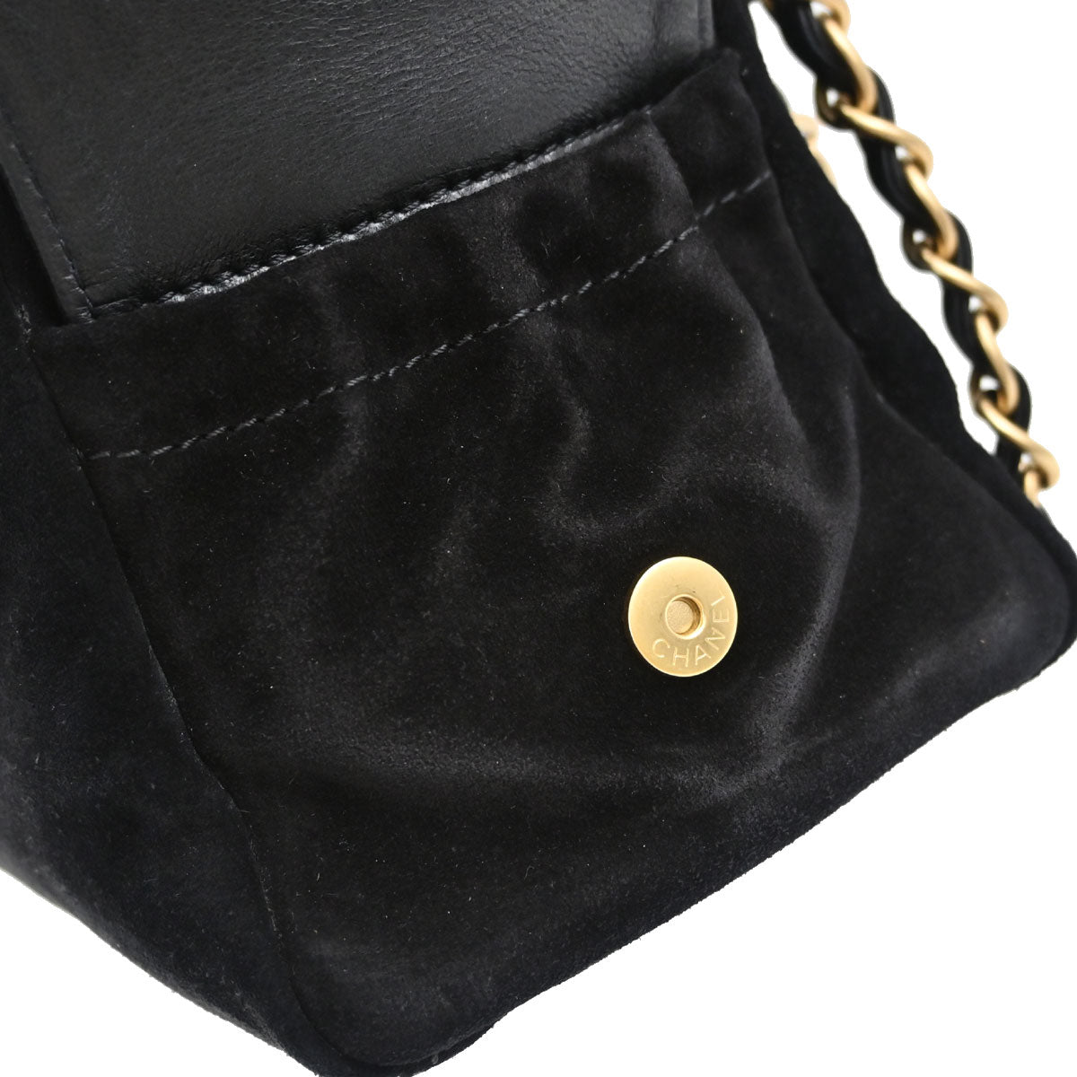 Chanel Black Suede Handbag