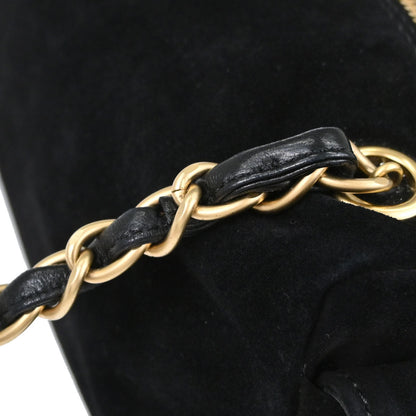Chanel Black Suede Handbag