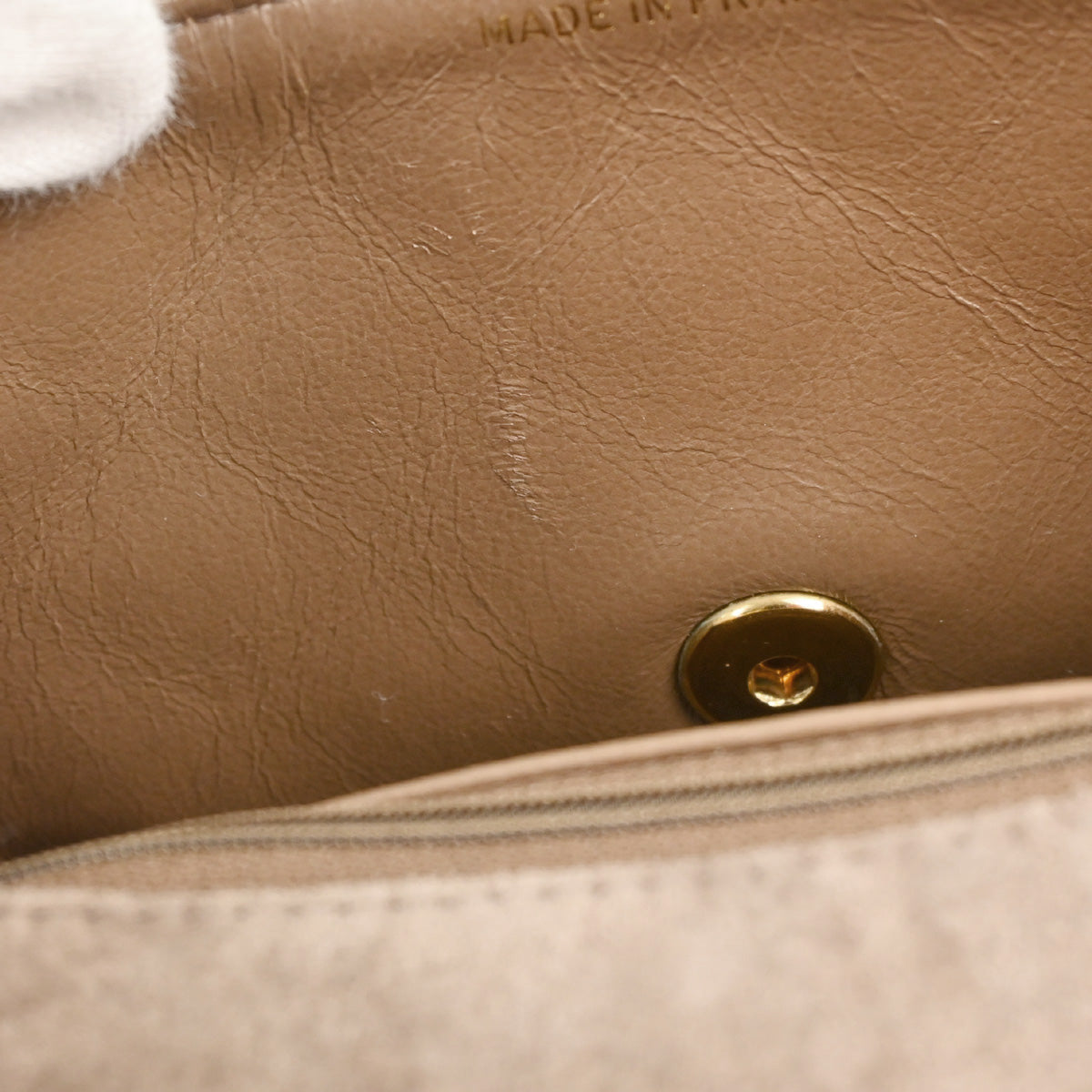 Chanel Brown Suede Mini Classic Square Flap Shoulder Bag 17