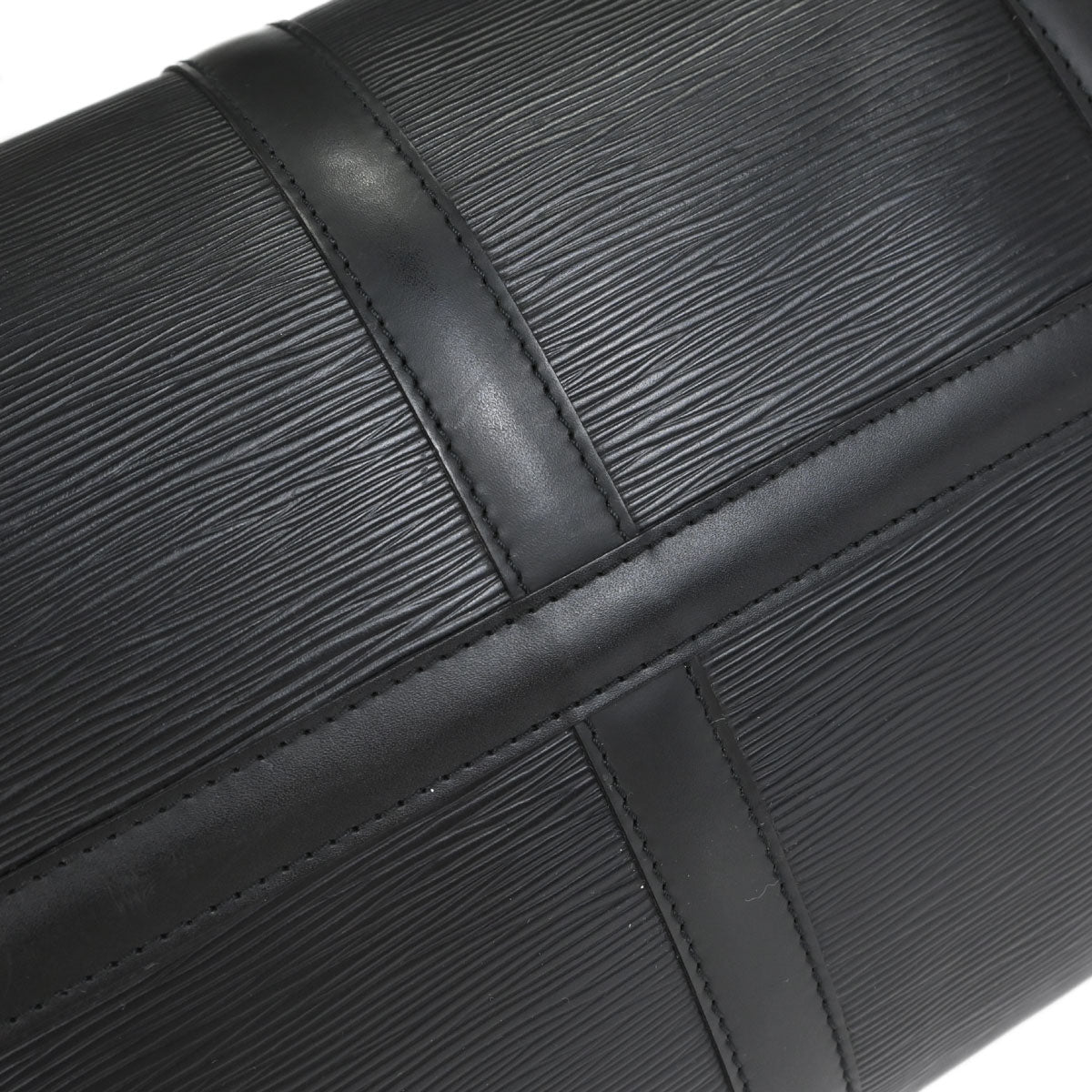 Louis Vuitton Black Epi Keepall 50 Travel Handbag M42962