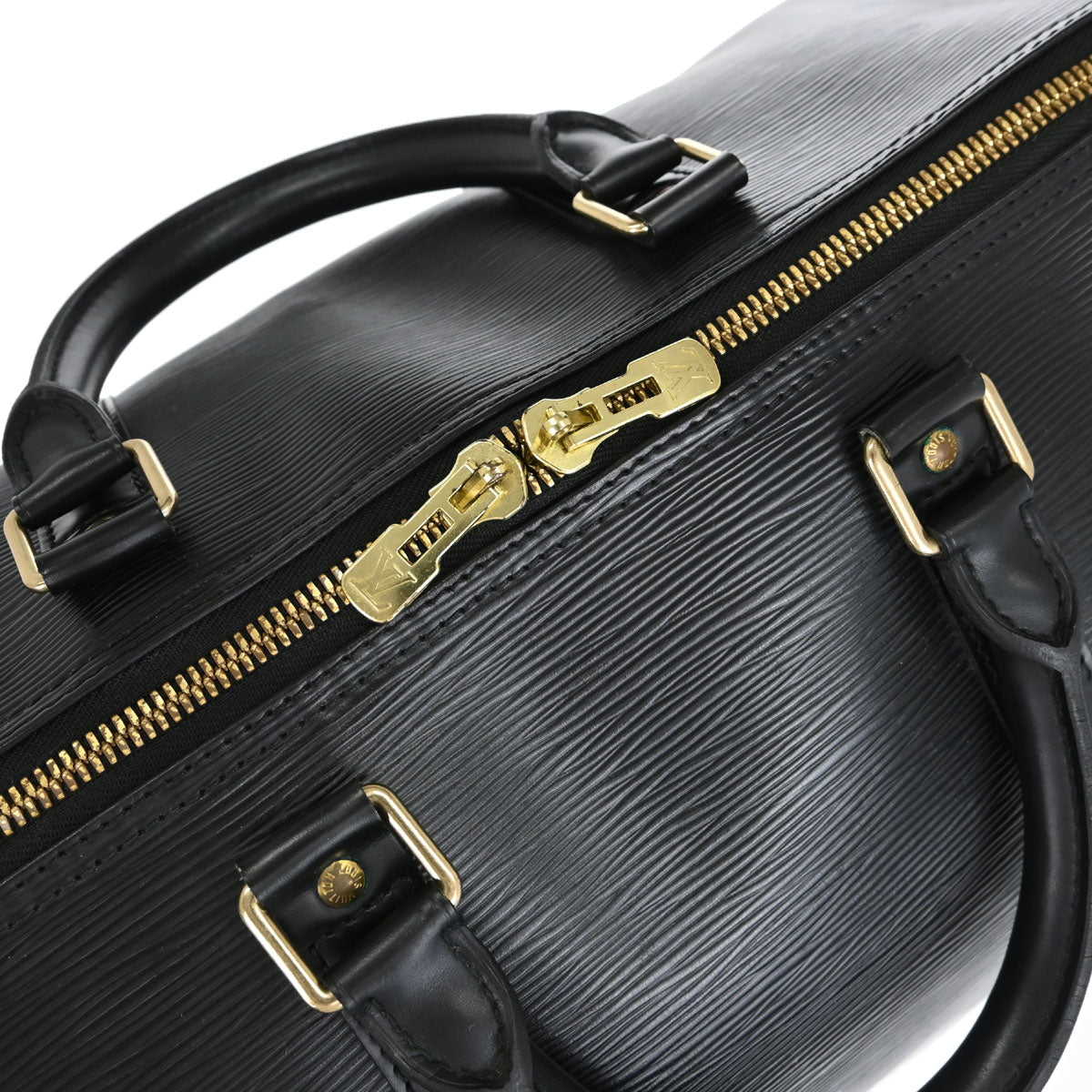 Louis Vuitton Black Epi Keepall 50 Travel Handbag M42962