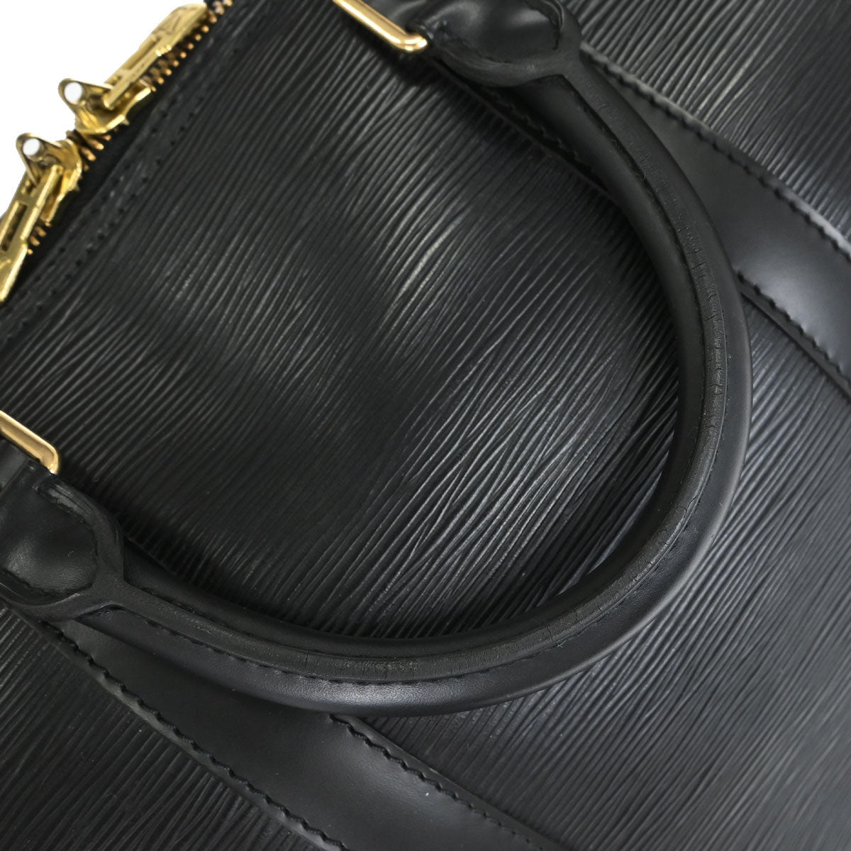 Louis Vuitton Black Epi Keepall 50 Travel Handbag M42962