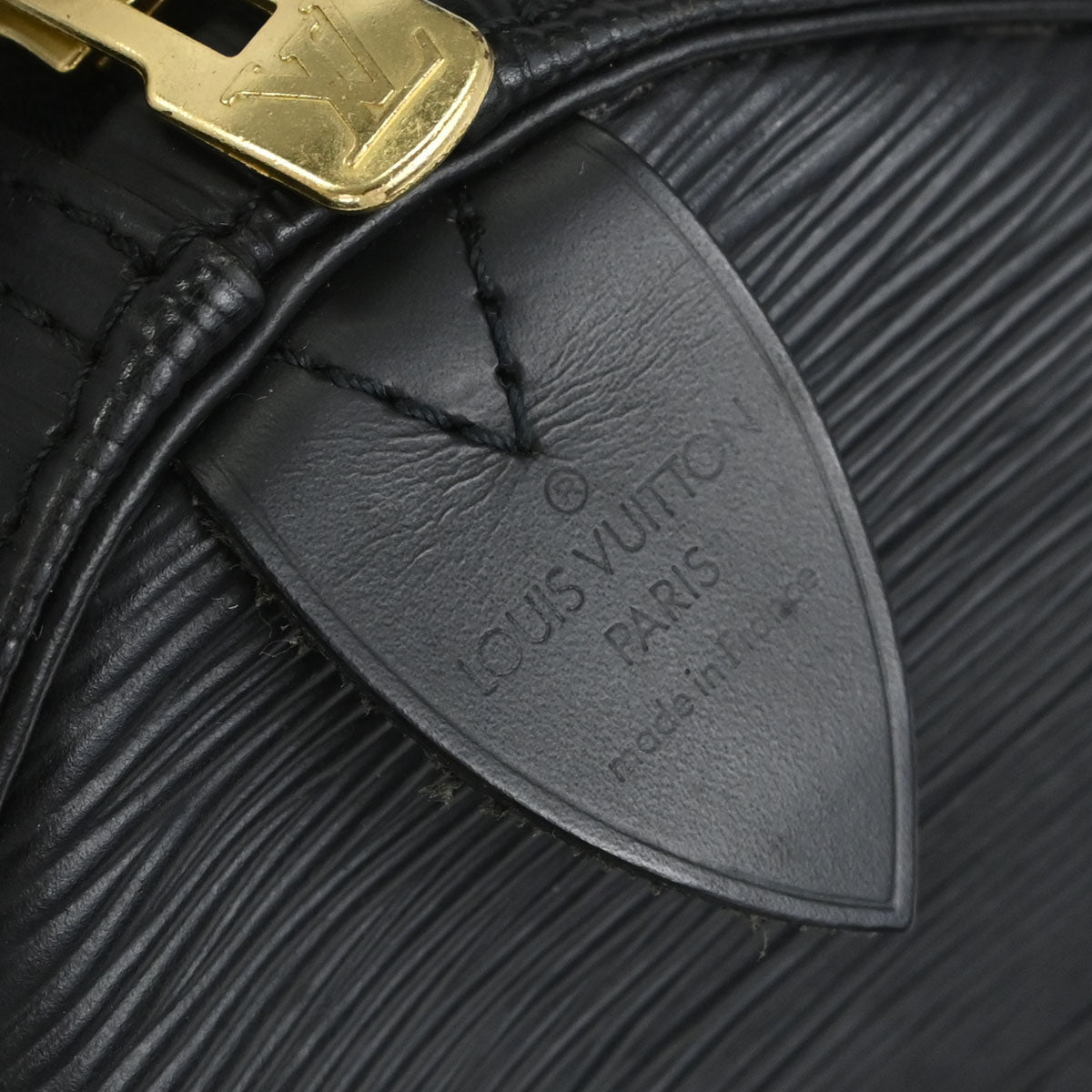 Louis Vuitton Black Epi Keepall 50 Travel Handbag M42962