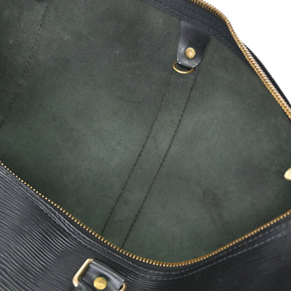 Louis Vuitton Black Epi Keepall 50 Travel Handbag M42962