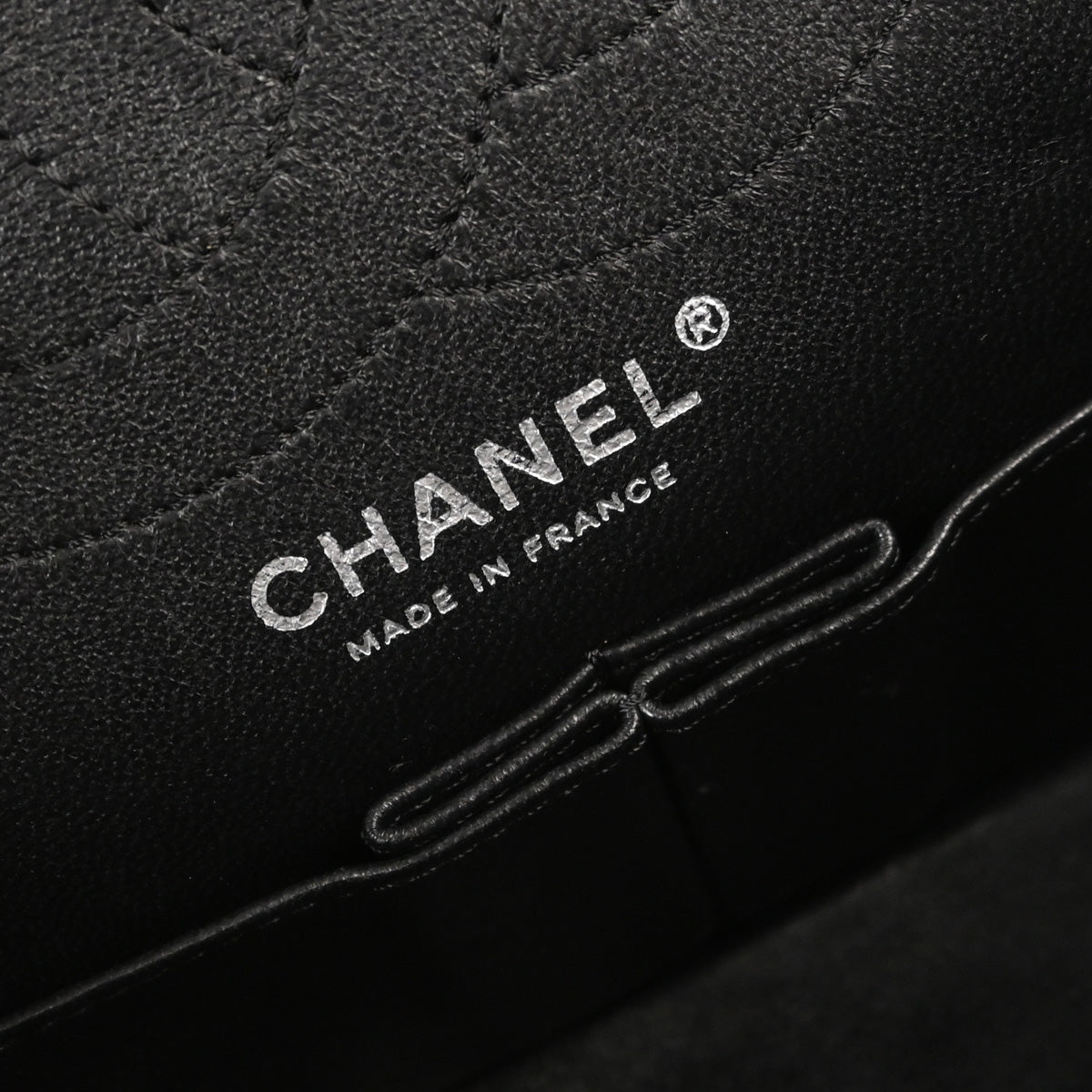 Chanel Black Calfskin 2.55 Small Classic Double Flap Shoulder Bag