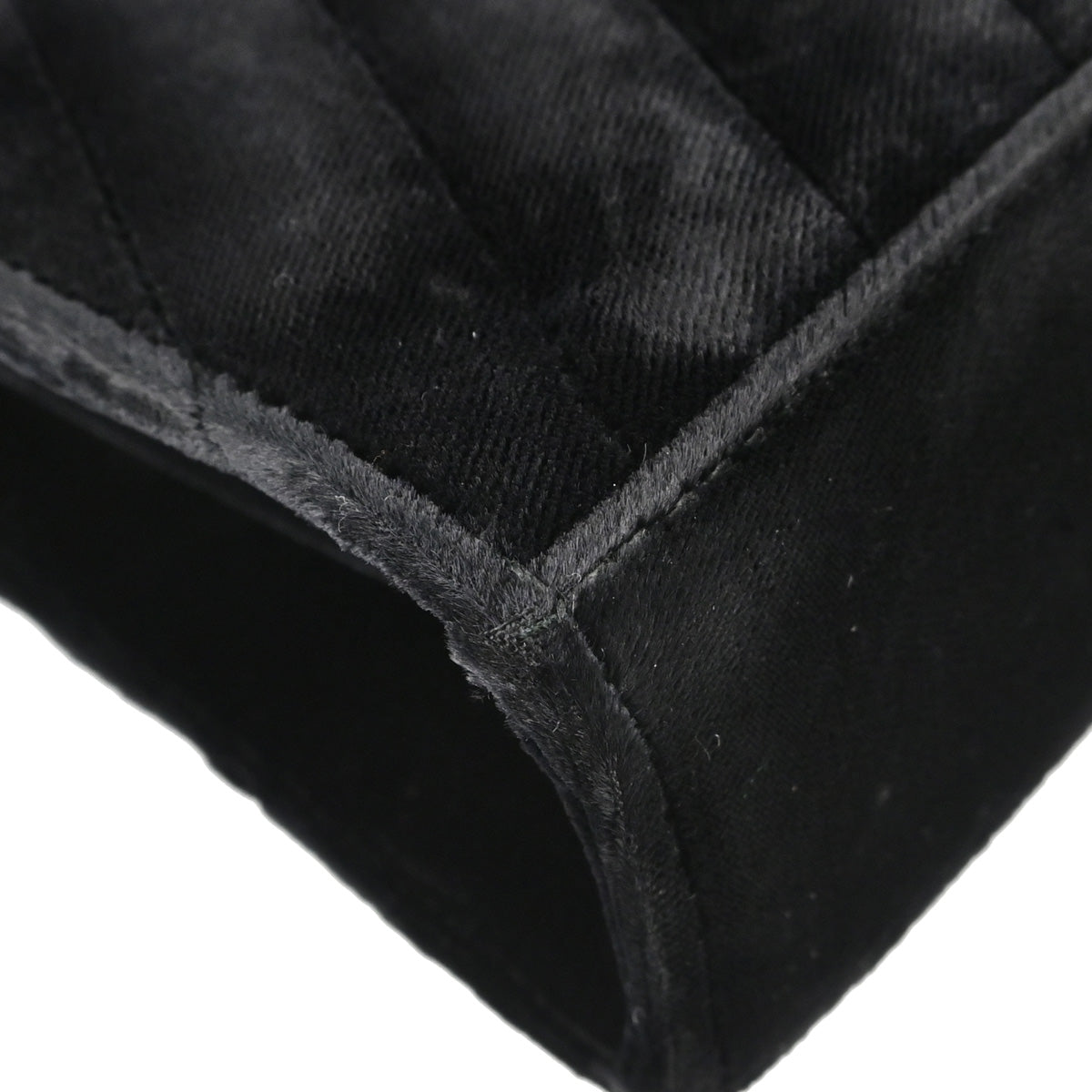 Chanel Black Velvet Shoulder Bag