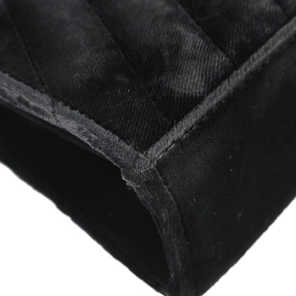 Chanel Black Velvet Shoulder Bag