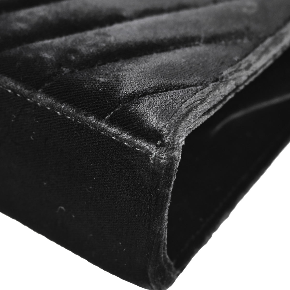 Chanel Black Velvet Shoulder Bag