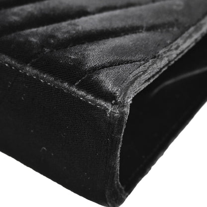 Chanel Black Velvet Shoulder Bag