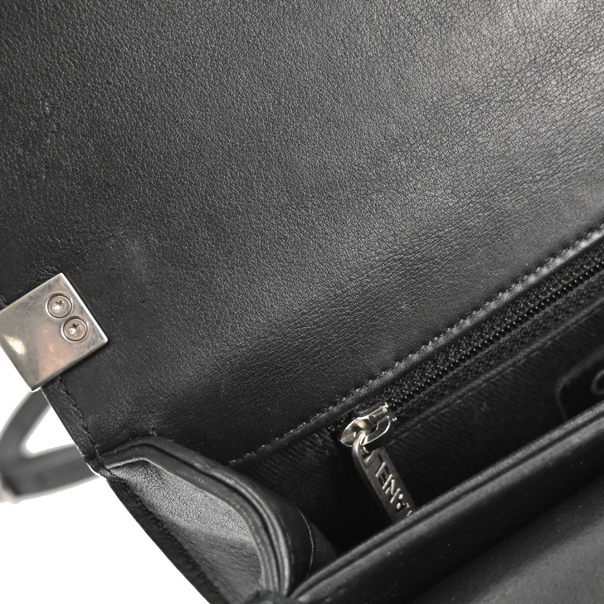 Chanel Black Calfskin Coco Eyelets Round Flap Shoulder Bag