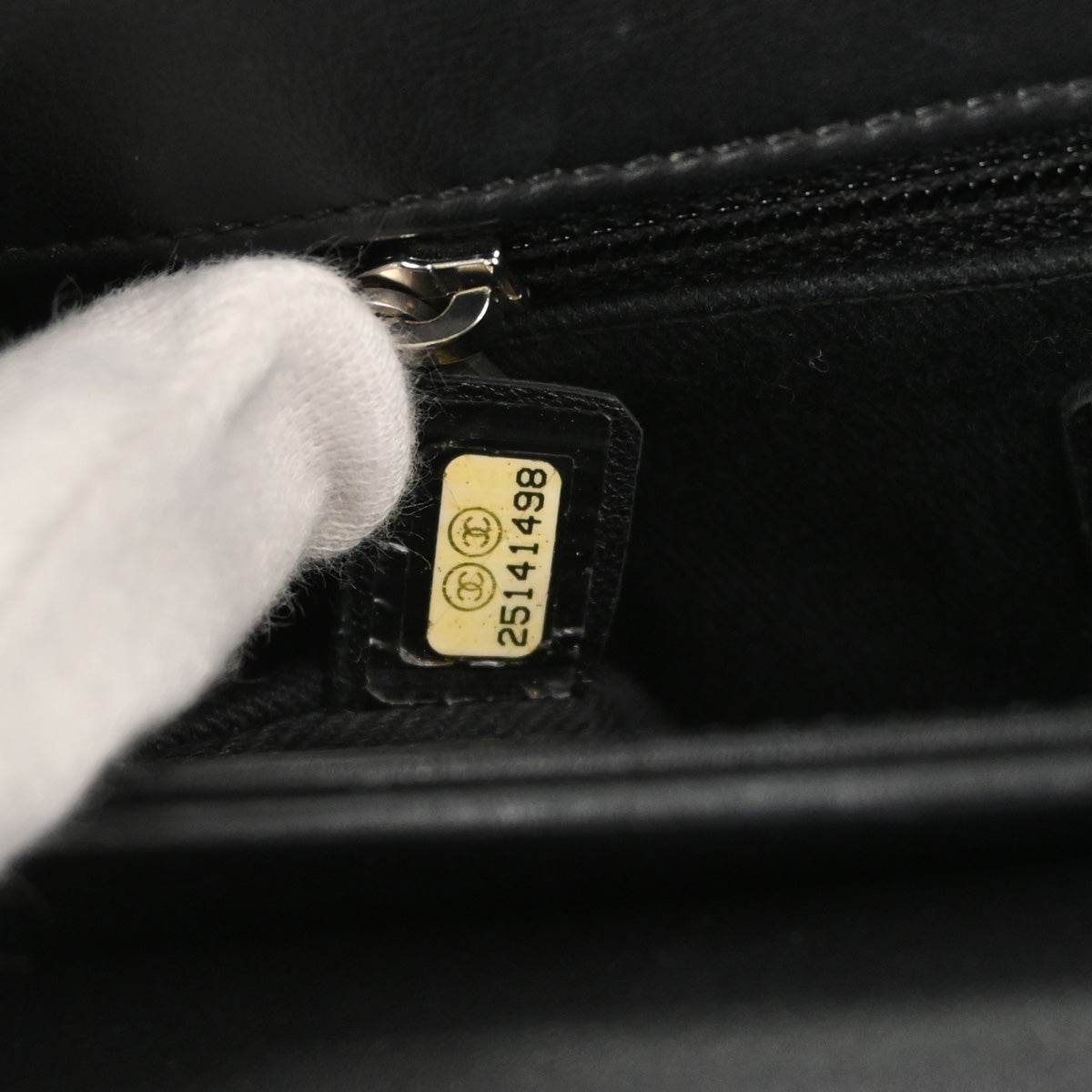 Chanel Black Calfskin Coco Eyelets Round Flap Shoulder Bag