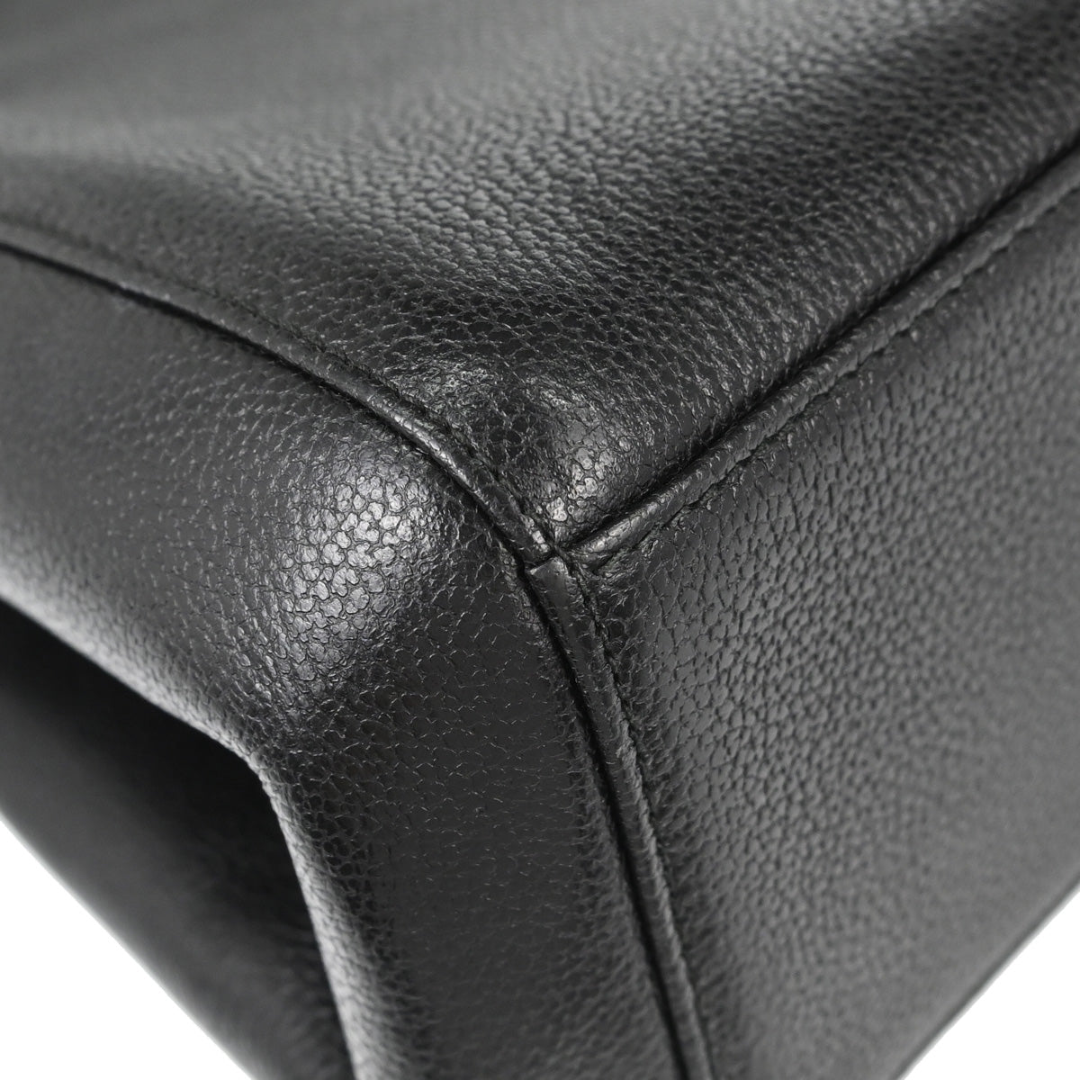 Chanel Black Calfskin Shoulder Tote Bag