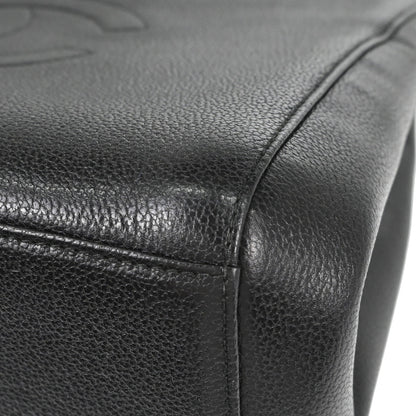 Chanel Black Calfskin Shoulder Tote Bag
