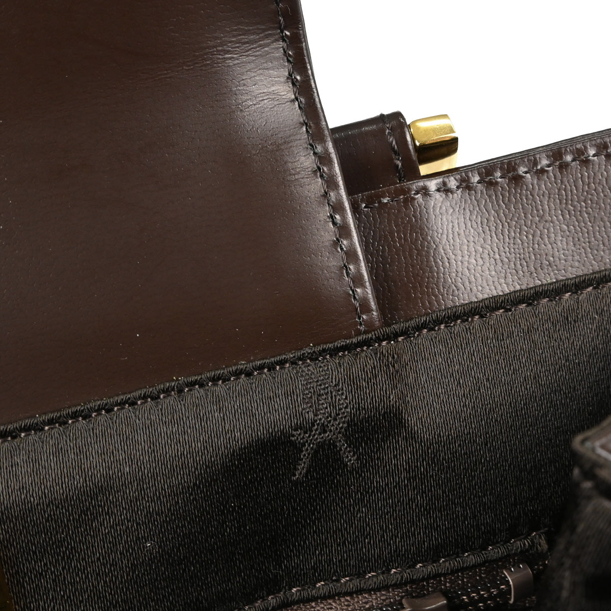 Yves Saint Laurent Brown Leather Handbag