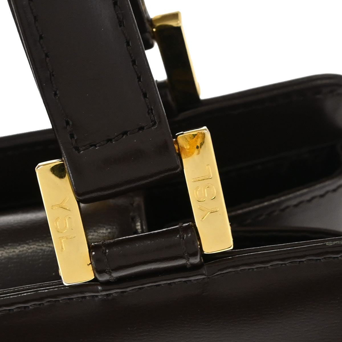 Yves Saint Laurent Brown Leather Handbag