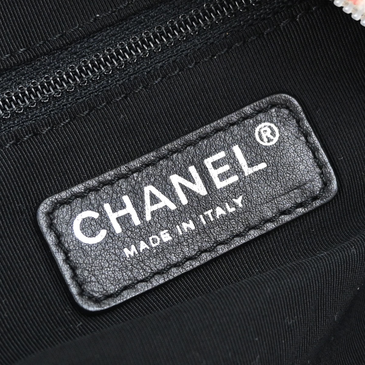 Chanel 2005-2006 White Velours Camellia Print Handbag