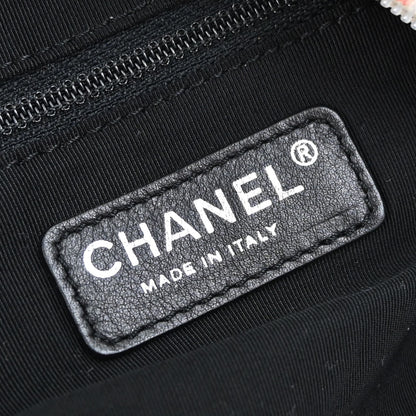 Chanel 2005-2006 White Velours Camellia Print Handbag