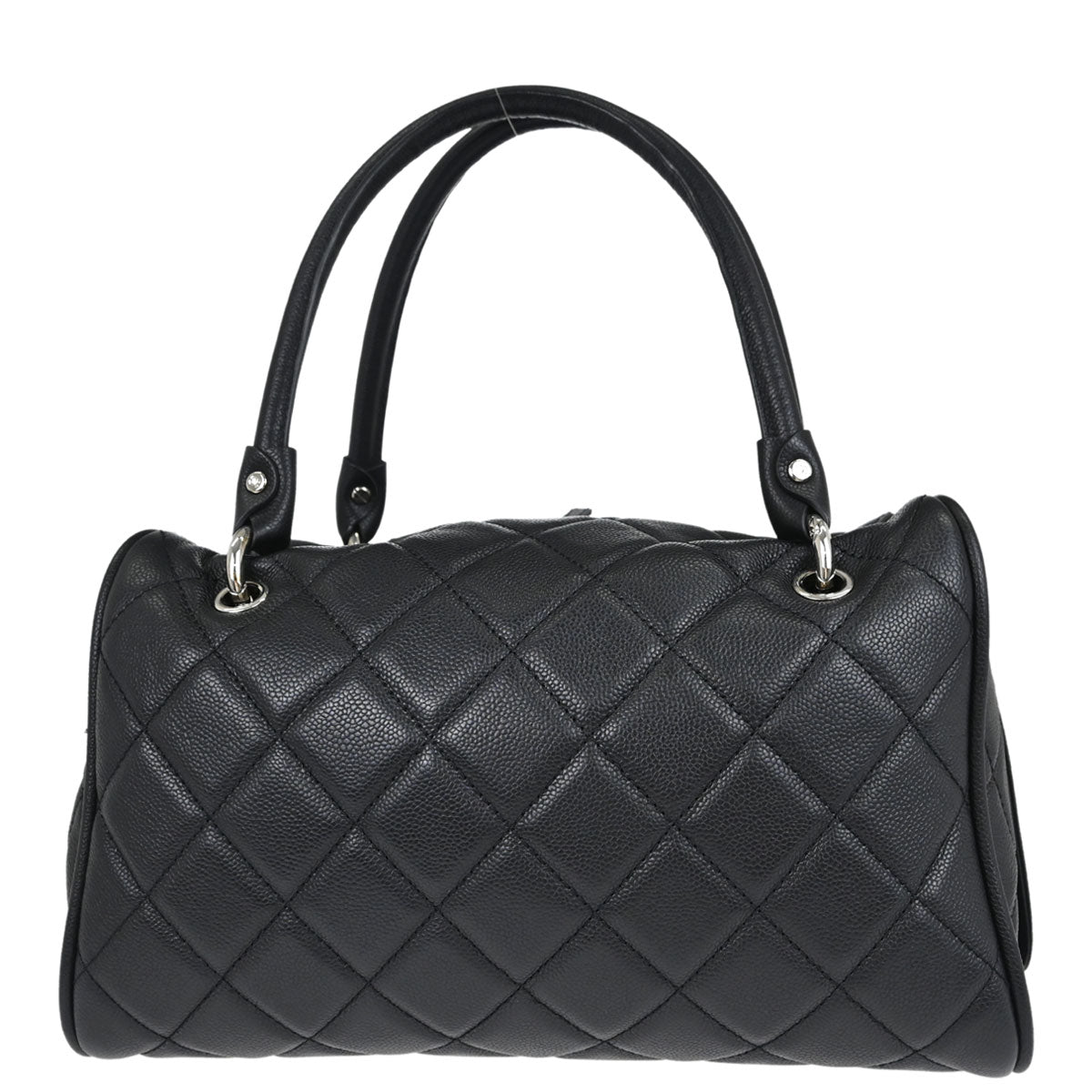 Chanel 2008-2009 Black Caviar Skin Duffle Handbag
