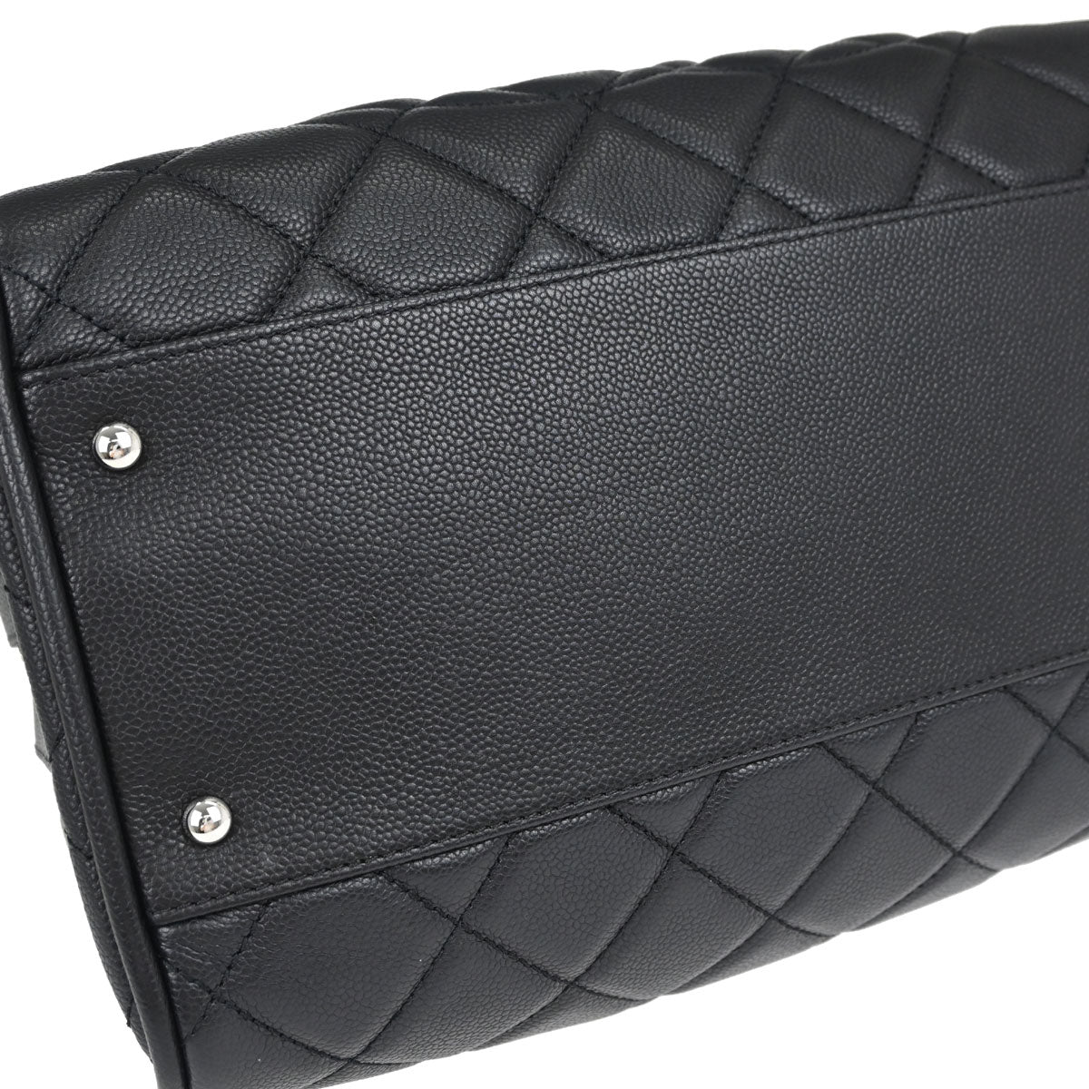 Chanel 2008-2009 Black Caviar Skin Duffle Handbag
