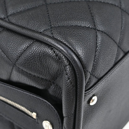 Chanel 2008-2009 Black Caviar Skin Duffle Handbag
