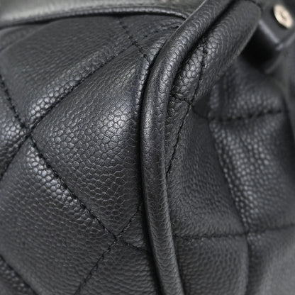 Chanel 2008-2009 Black Caviar Skin Duffle Handbag