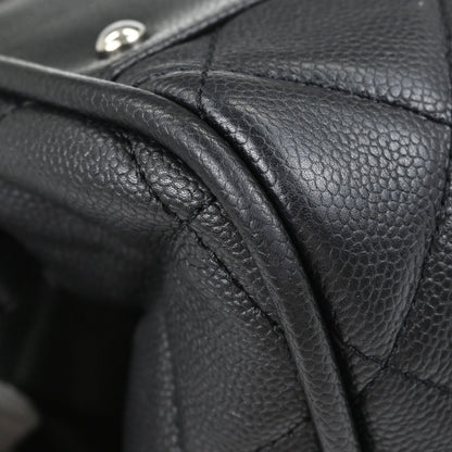 Chanel 2008-2009 Black Caviar Skin Duffle Handbag