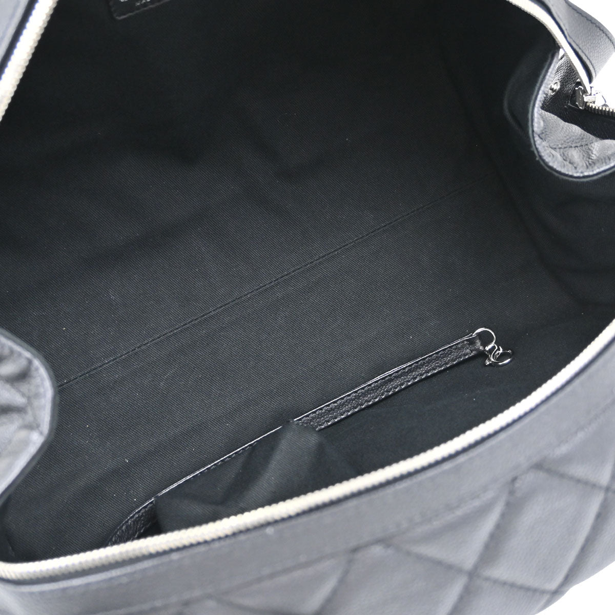 Chanel 2008-2009 Black Caviar Skin Duffle Handbag