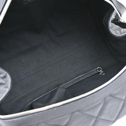 Chanel 2008-2009 Black Caviar Skin Duffle Handbag