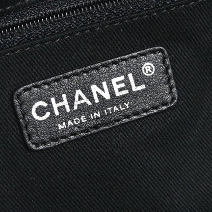 Chanel 2008-2009 Black Caviar Skin Duffle Handbag