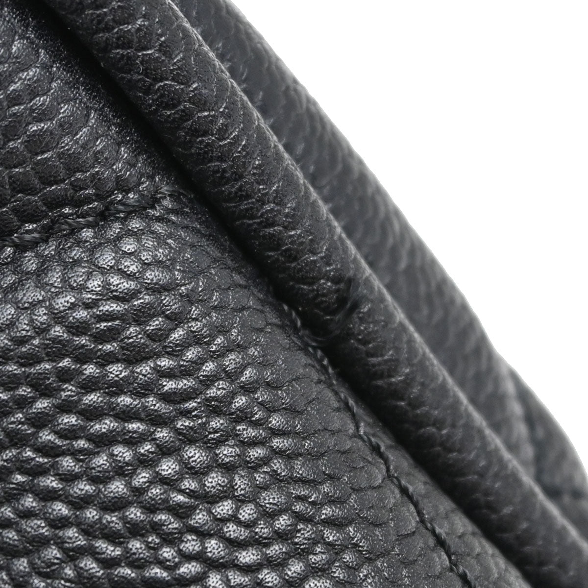Chanel 2008-2009 Black Caviar Skin Duffle Handbag