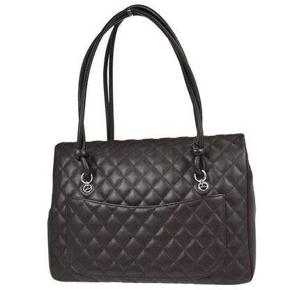 Chanel 2005-2006 Brown Calfskin Cambon Ligne Handbag