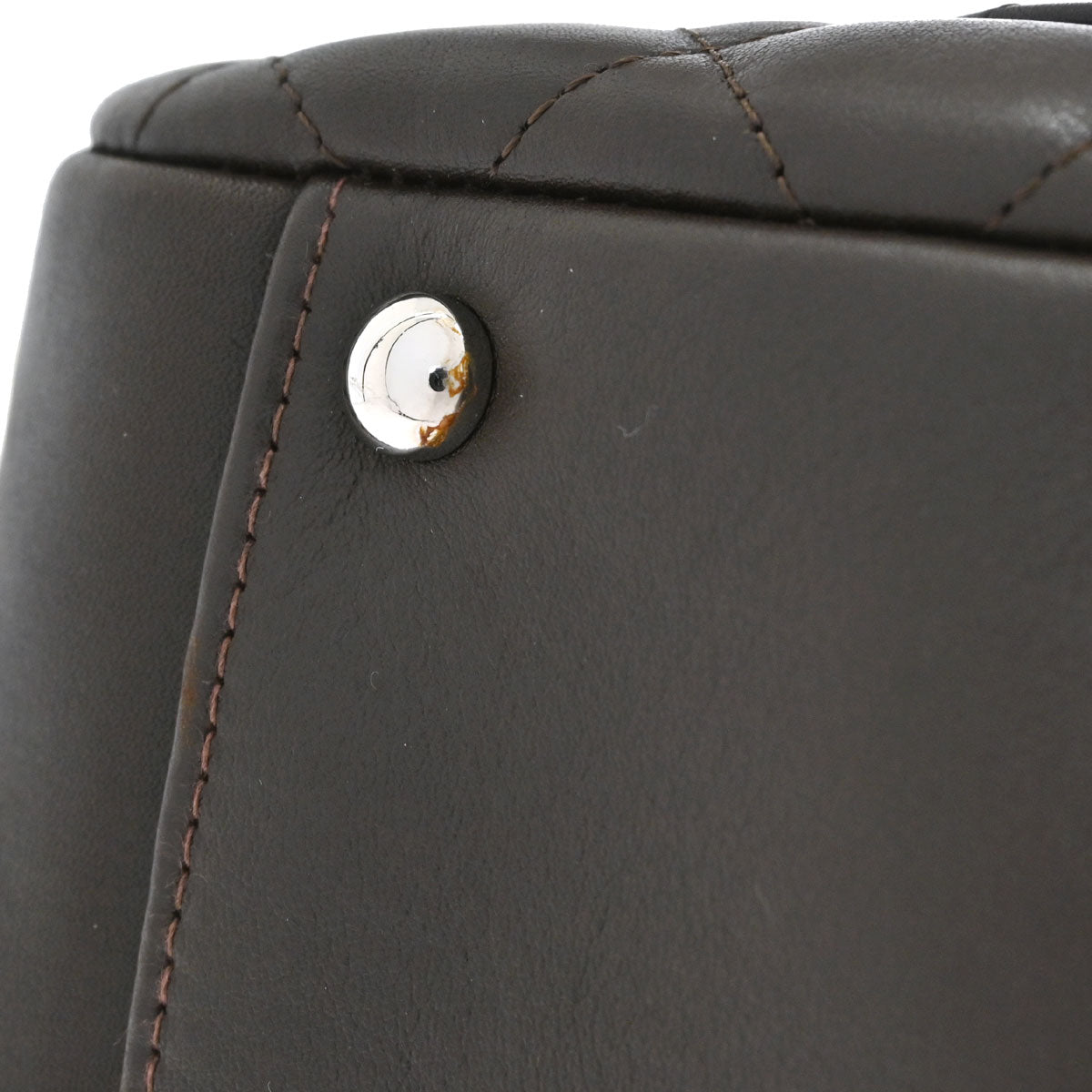 Chanel 2005-2006 Brown Calfskin Cambon Ligne Handbag