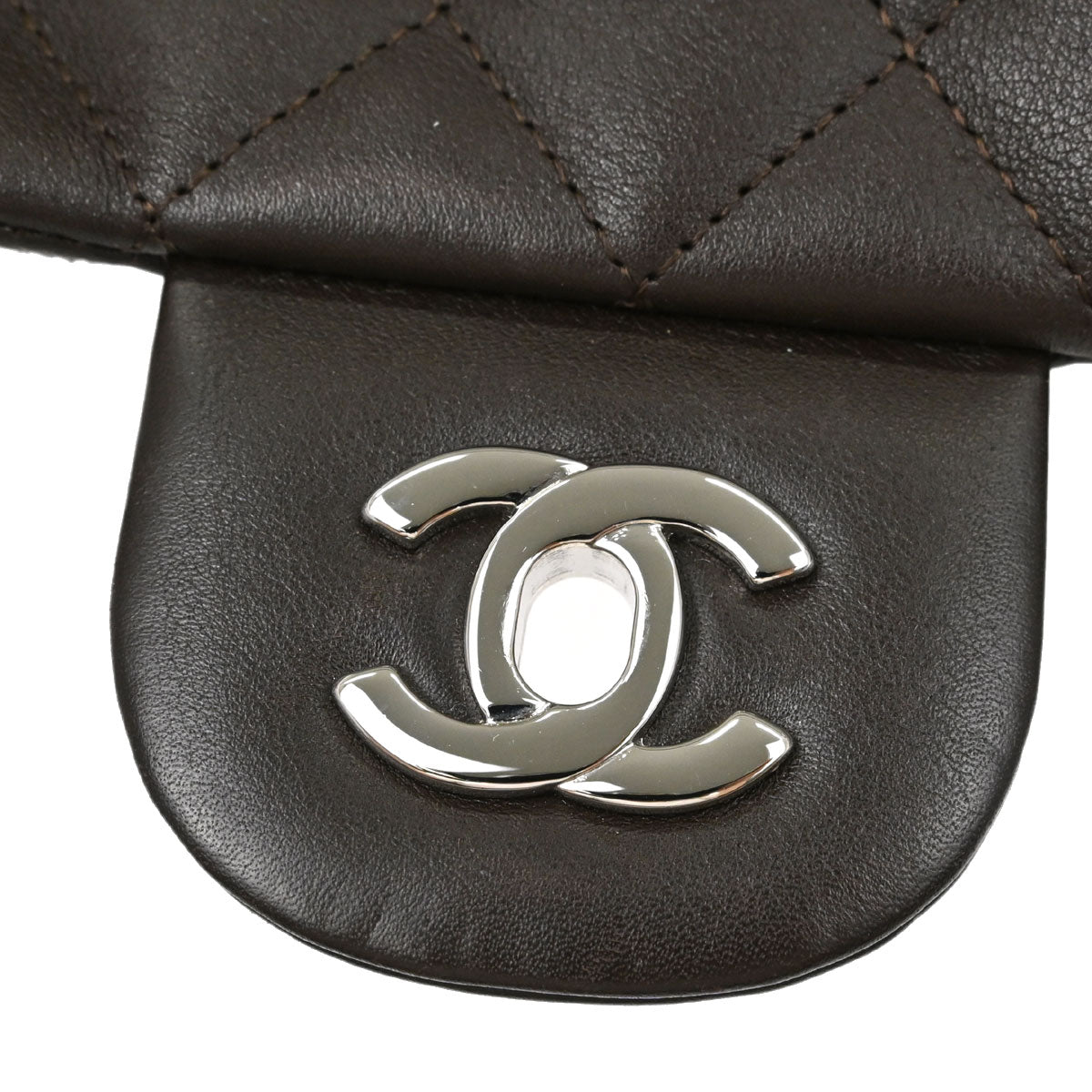 Chanel 2005-2006 Brown Calfskin Cambon Ligne Handbag
