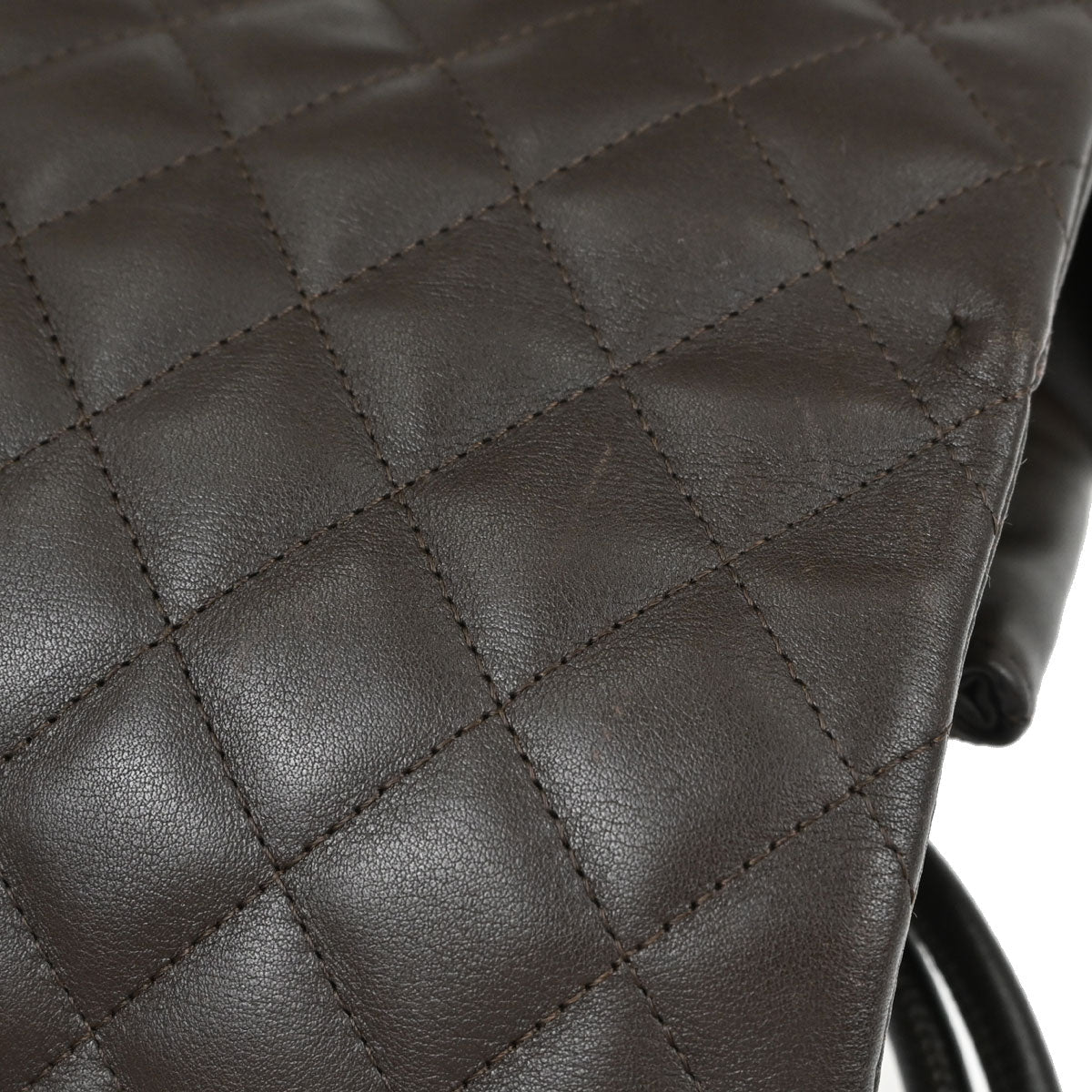 Chanel 2005-2006 Brown Calfskin Cambon Ligne Handbag
