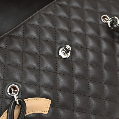 Chanel 2005-2006 Brown Calfskin Cambon Ligne Handbag