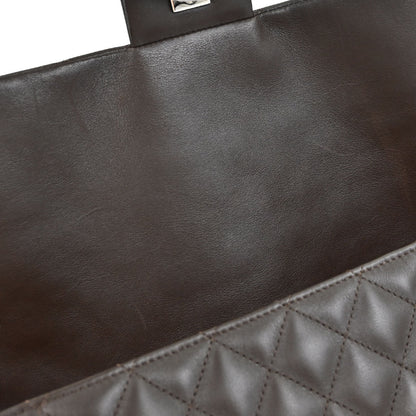 Chanel 2005-2006 Brown Calfskin Cambon Ligne Handbag