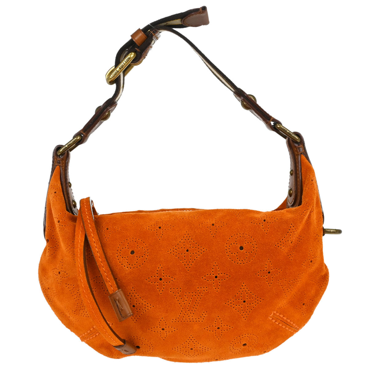 Louis Vuitton Orange Monogram Suede Onatah PM Handbag M95122