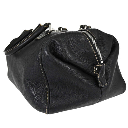 Chanel 2006-2008 Black Calfskin 2way Duffle Handbag