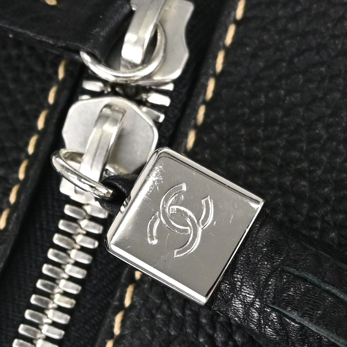 Chanel 2006-2008 Black Calfskin 2way Duffle Handbag