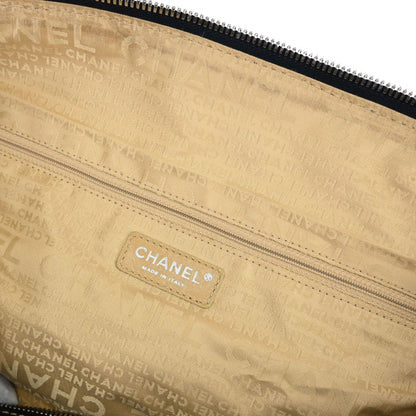 Chanel 2006-2008 Black Calfskin 2way Duffle Handbag