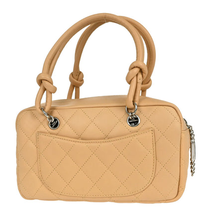Chanel 2005-2006 Beige Calfskin Cambon Ligne Handbag