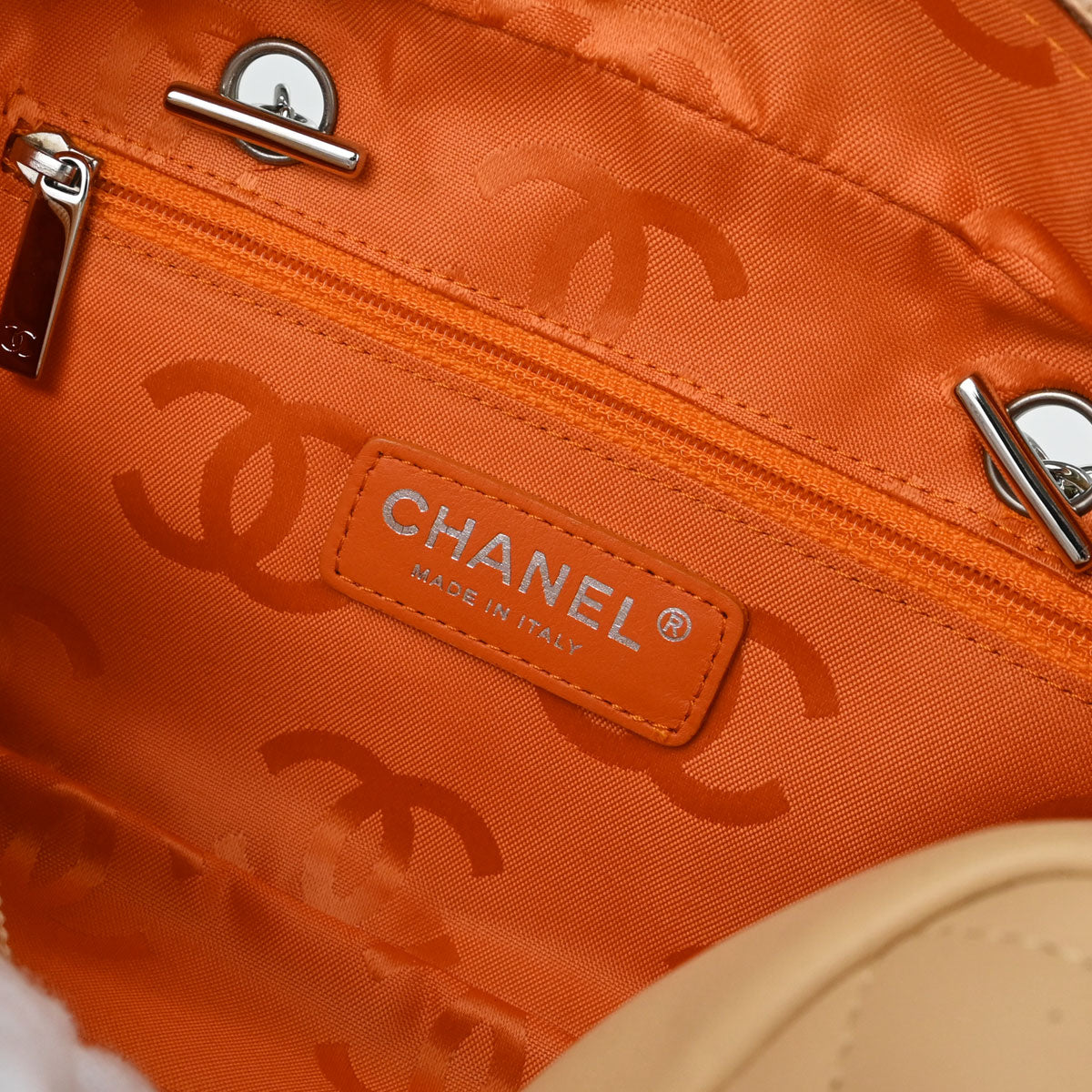 Chanel 2005-2006 Beige Calfskin Cambon Ligne Handbag