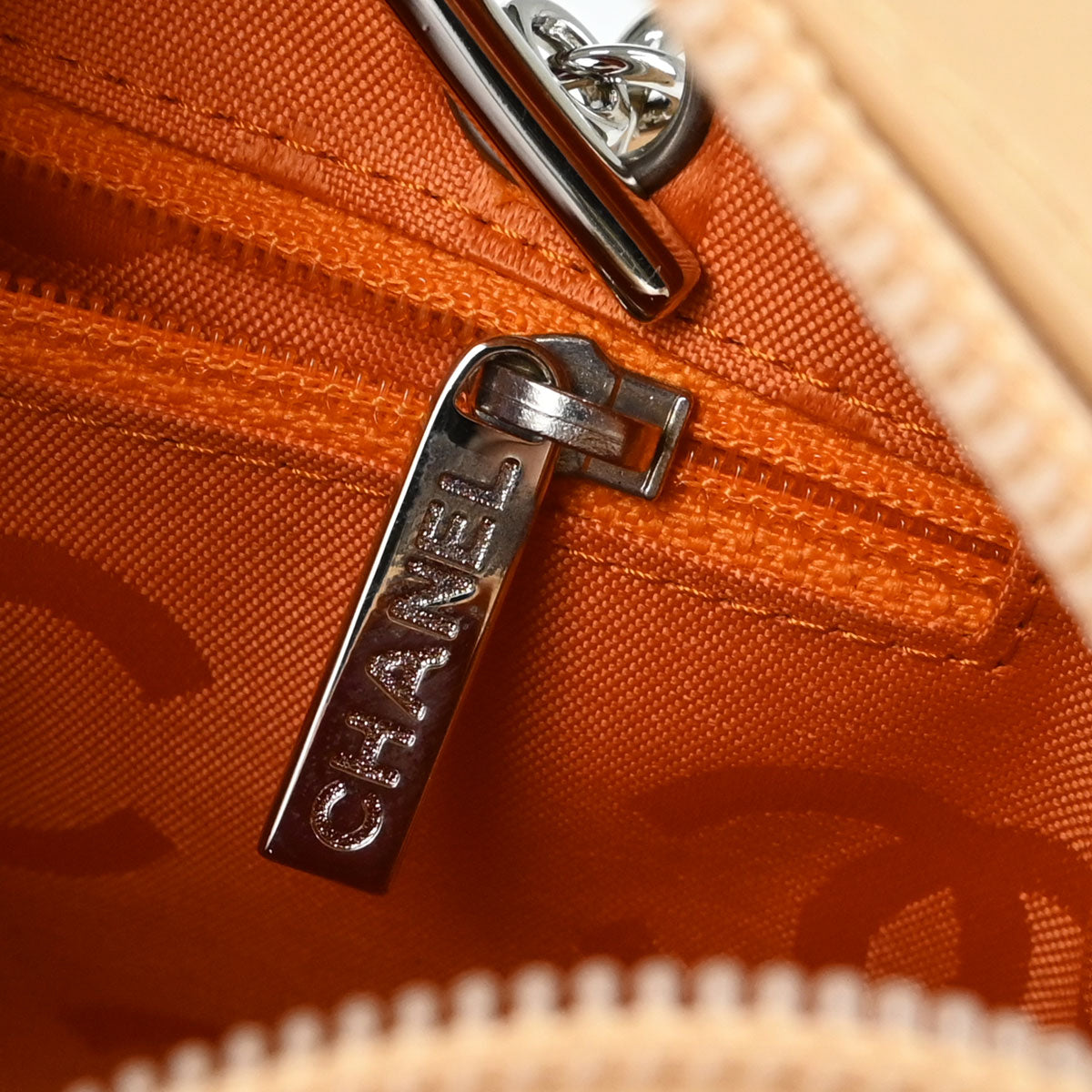 Chanel 2005-2006 Beige Calfskin Cambon Ligne Handbag
