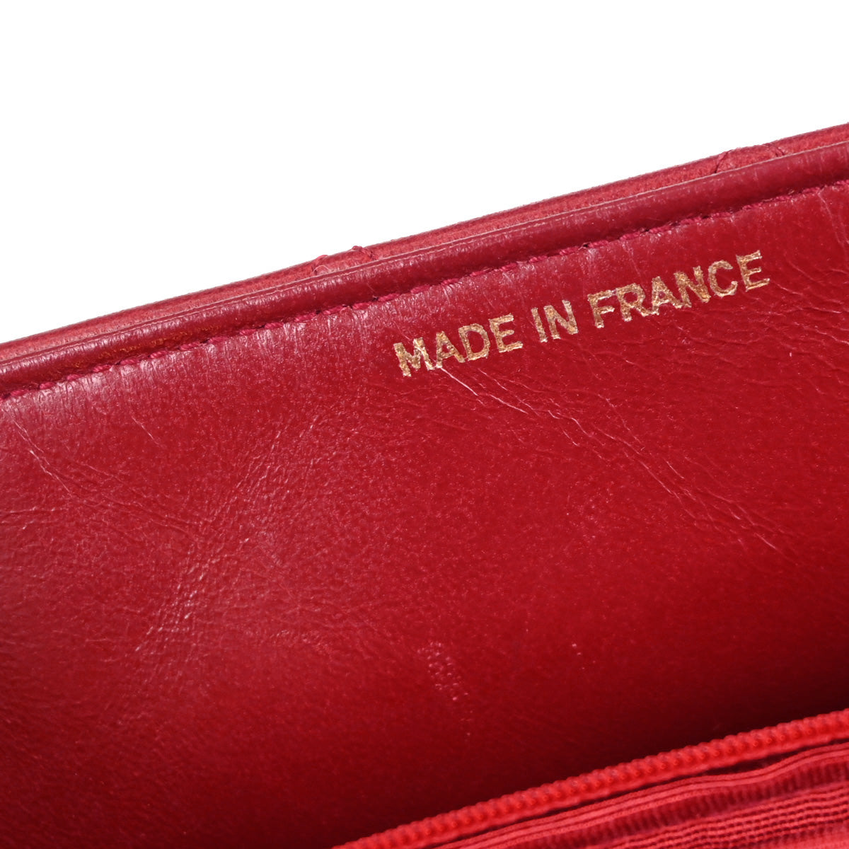 Chanel Red Lambskin Turnlock Small Full Flap Shoulder Bag