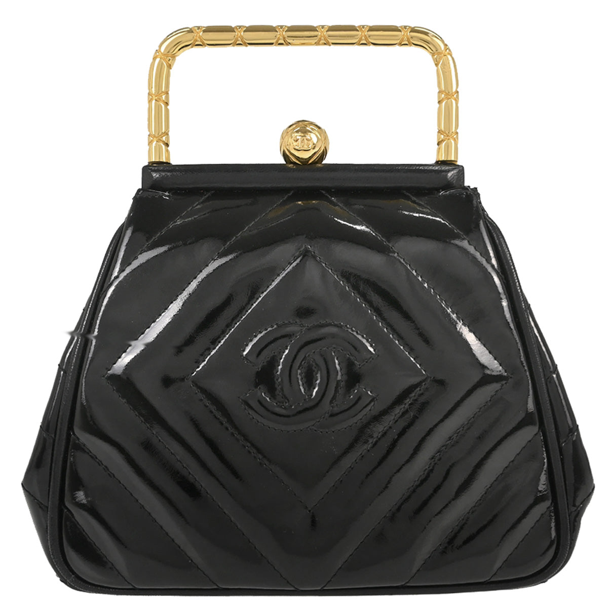 Chanel Black Patent Leather Handbag