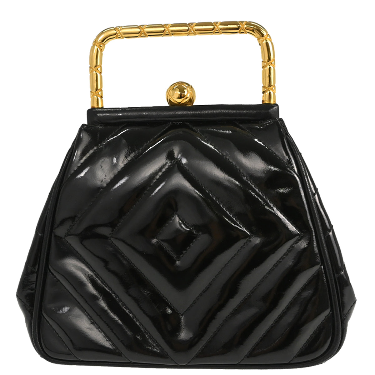 Chanel Black Patent Leather Handbag