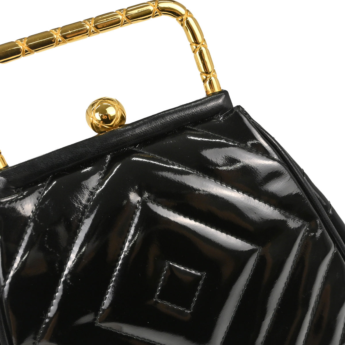 Chanel Black Patent Leather Handbag