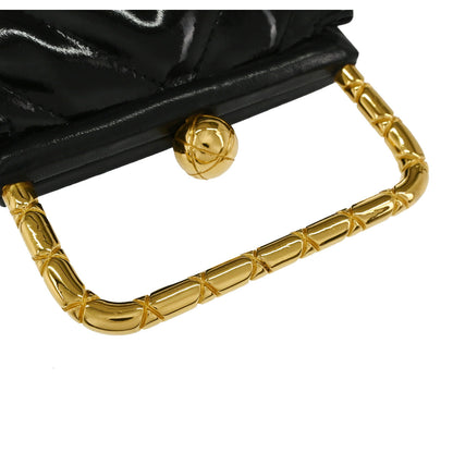 Chanel Black Patent Leather Handbag